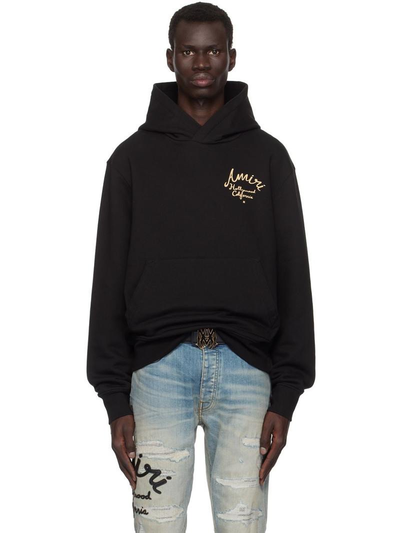 Black 'Amiri Hollywood' Hoodie - 1