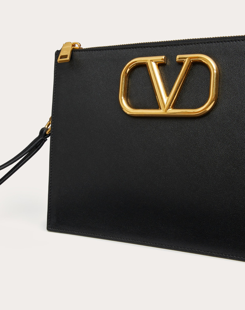 VLOGO SIGNATURE CALFSKIN POUCH 7