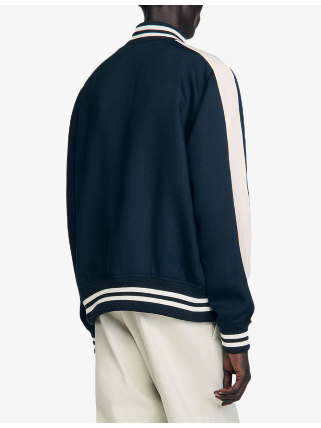 Varsity Striped Woven Jacket - 4