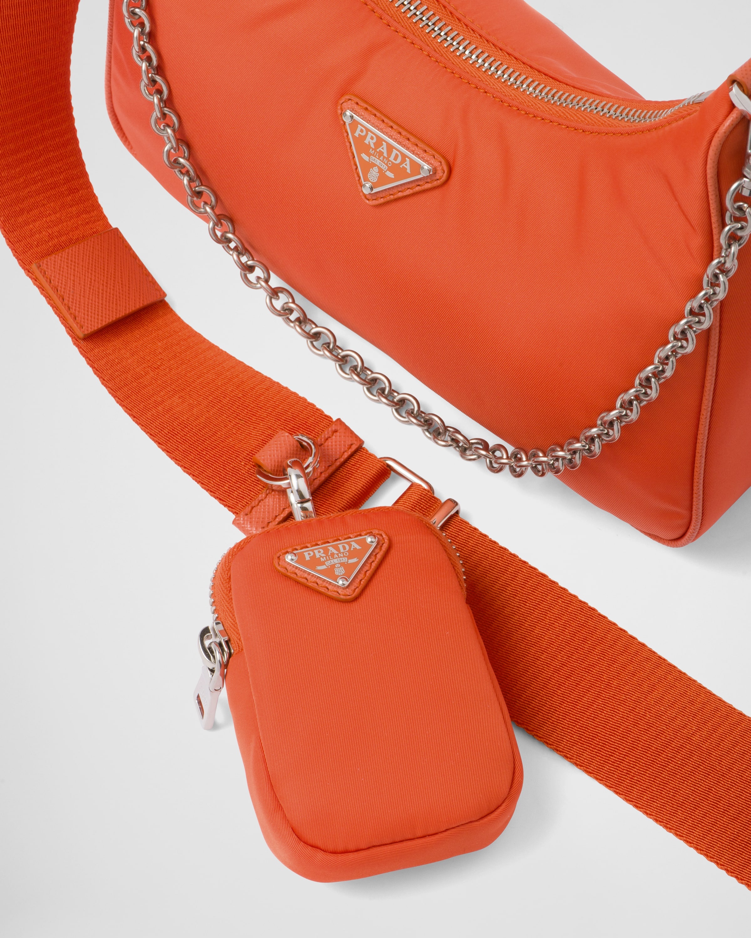 Prada Re-Edition 2005 Re-Nylon Mini Bag, Women, Orange