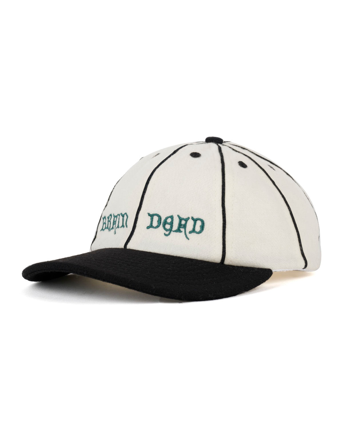 Wool Flannel 8 Panel Hat - Natural - 3