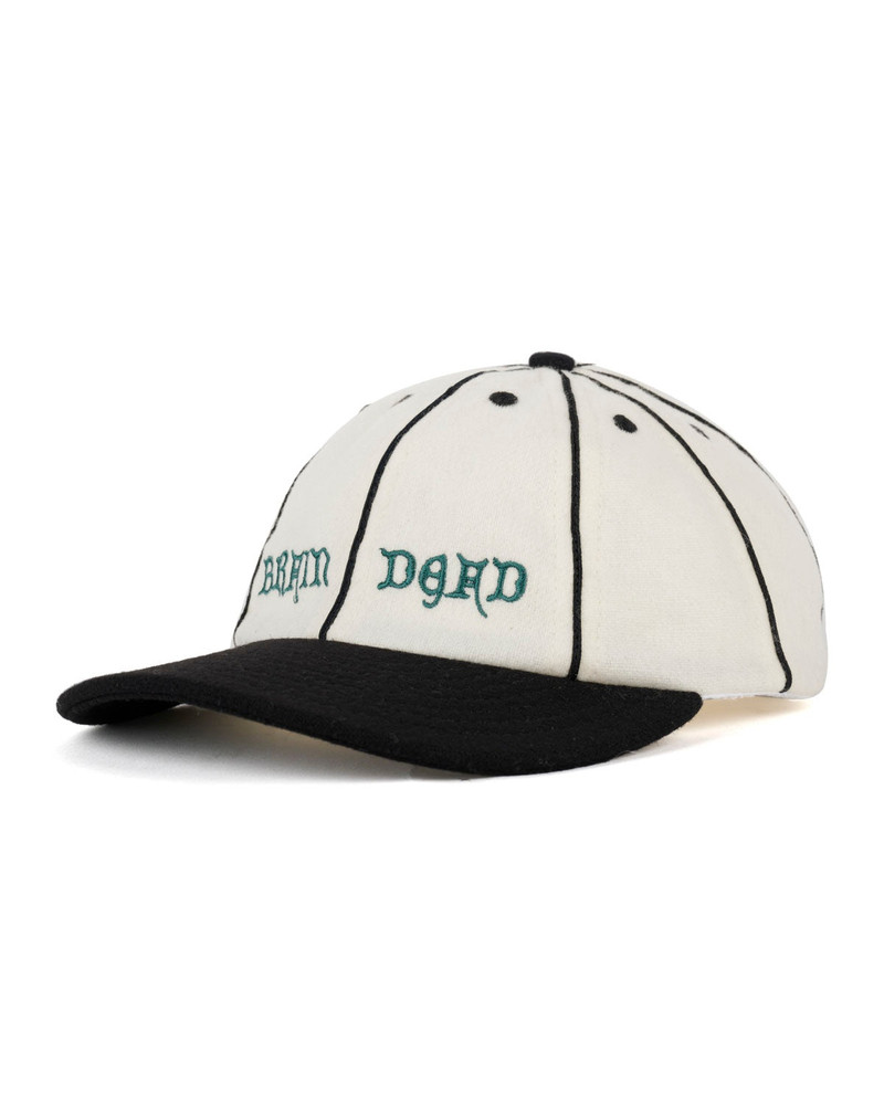 Wool Flannel 8 Panel Hat - Natural 3