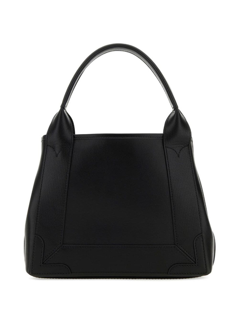 BALENCIAGA debossed-logo leather tote bag outlook