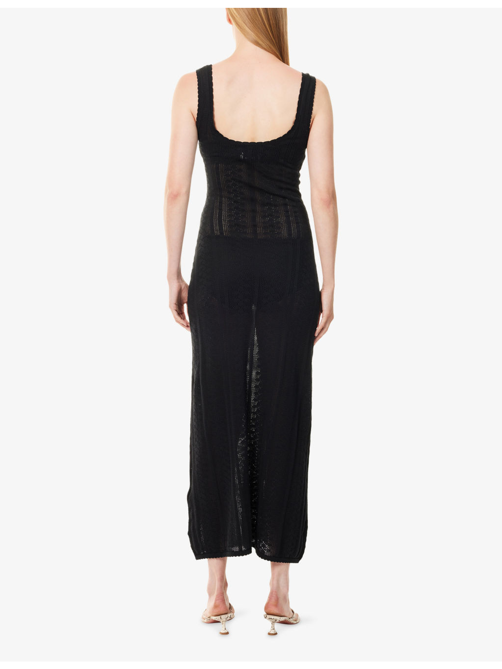 Tine Crochet Cotton Midi Dress - 4