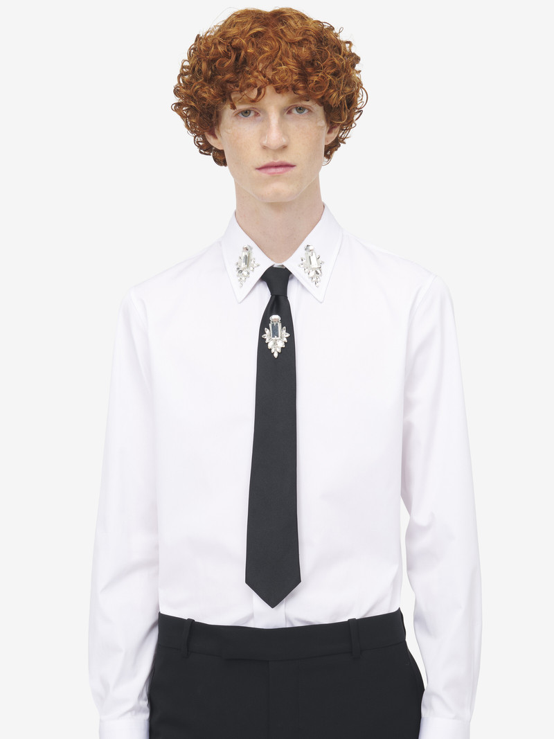 Crystal Mirror Embroidery Tie 1