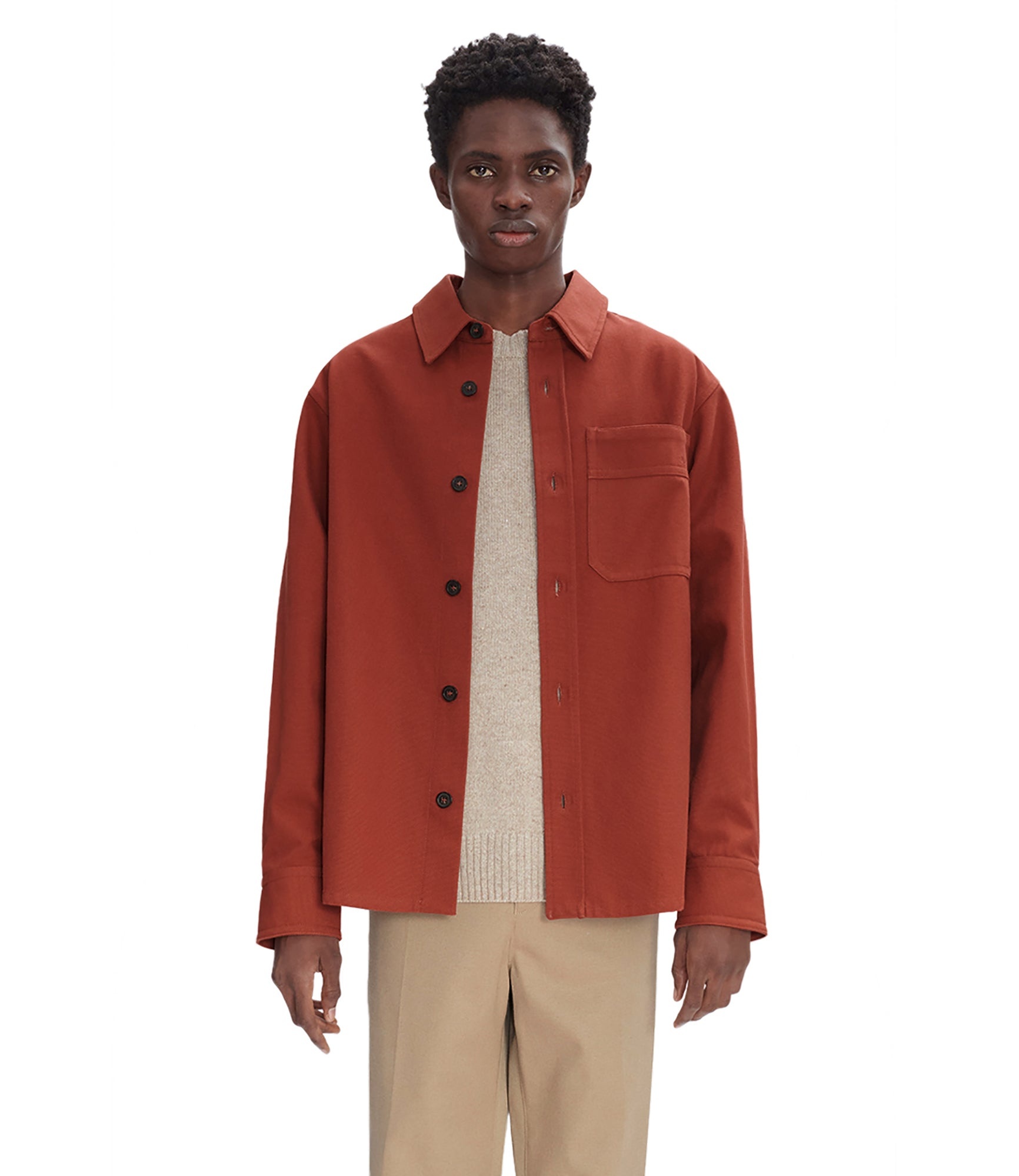 BASILE BRODÉE POITRINE OVERSHIRT - 2
