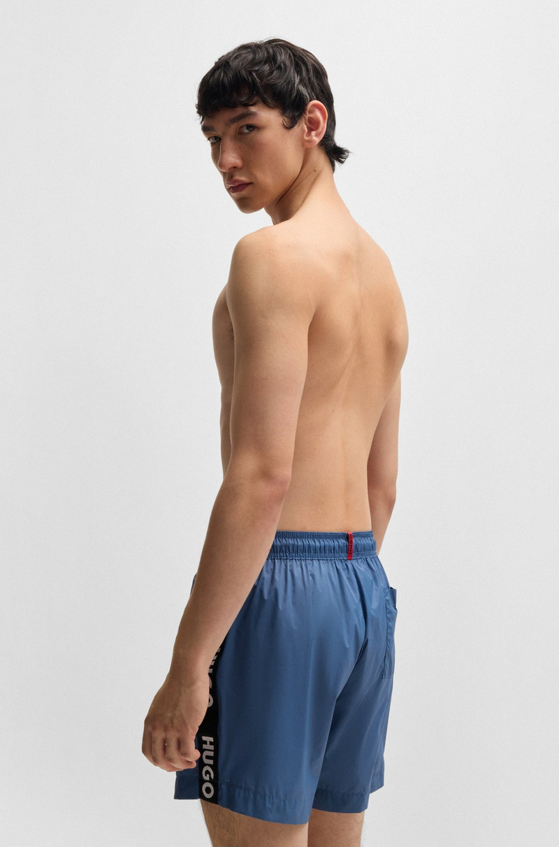 HUGO FULLY LINED SWIM SHORTS WITH LOGO TAPE outlook