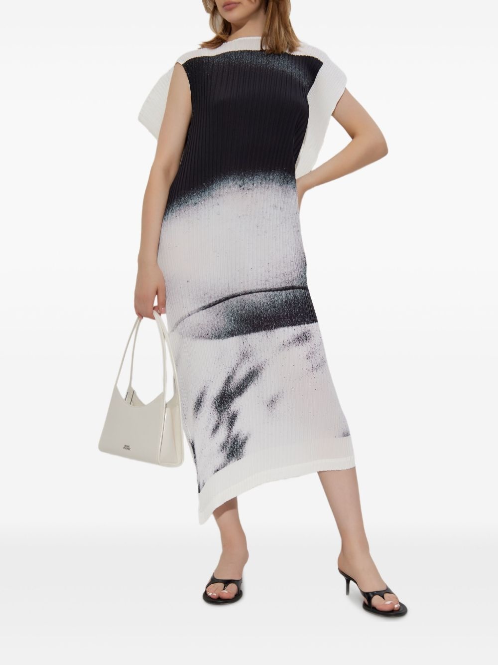 Shadow Duty graphic-print midi dress - 2
