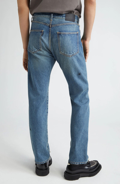 UNDERCOVER Bug Embroidered Straight Leg Jeans outlook