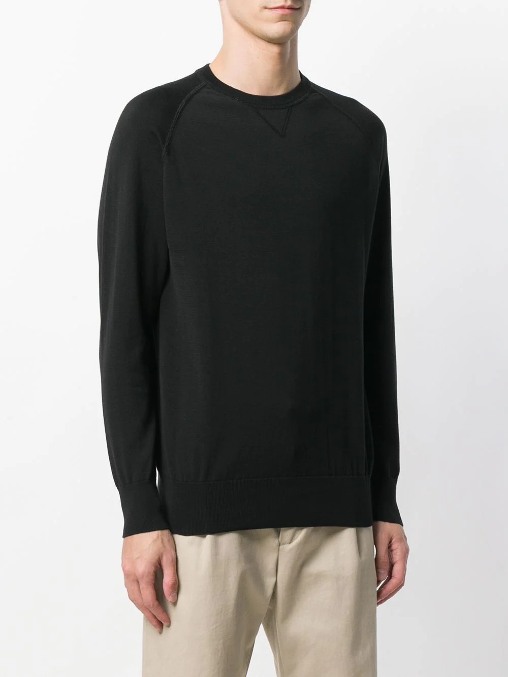 crew-neck virgin wool jumper - 5
