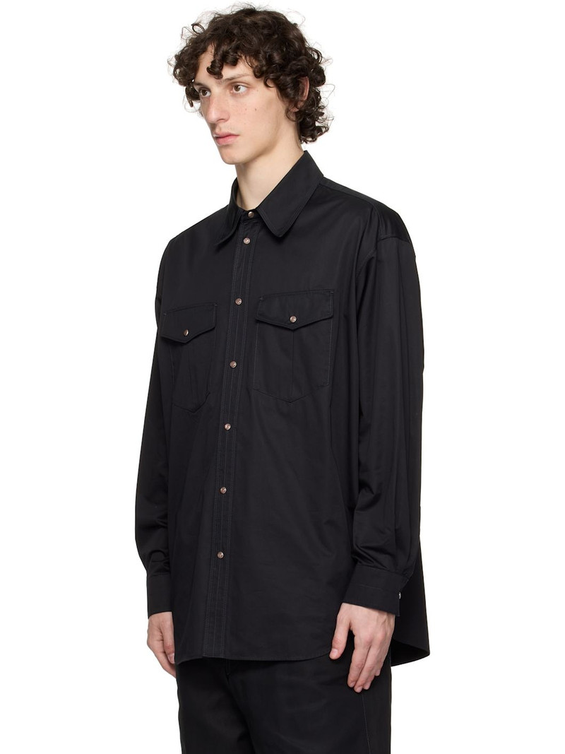 Lemaire Black Western Shirt outlook