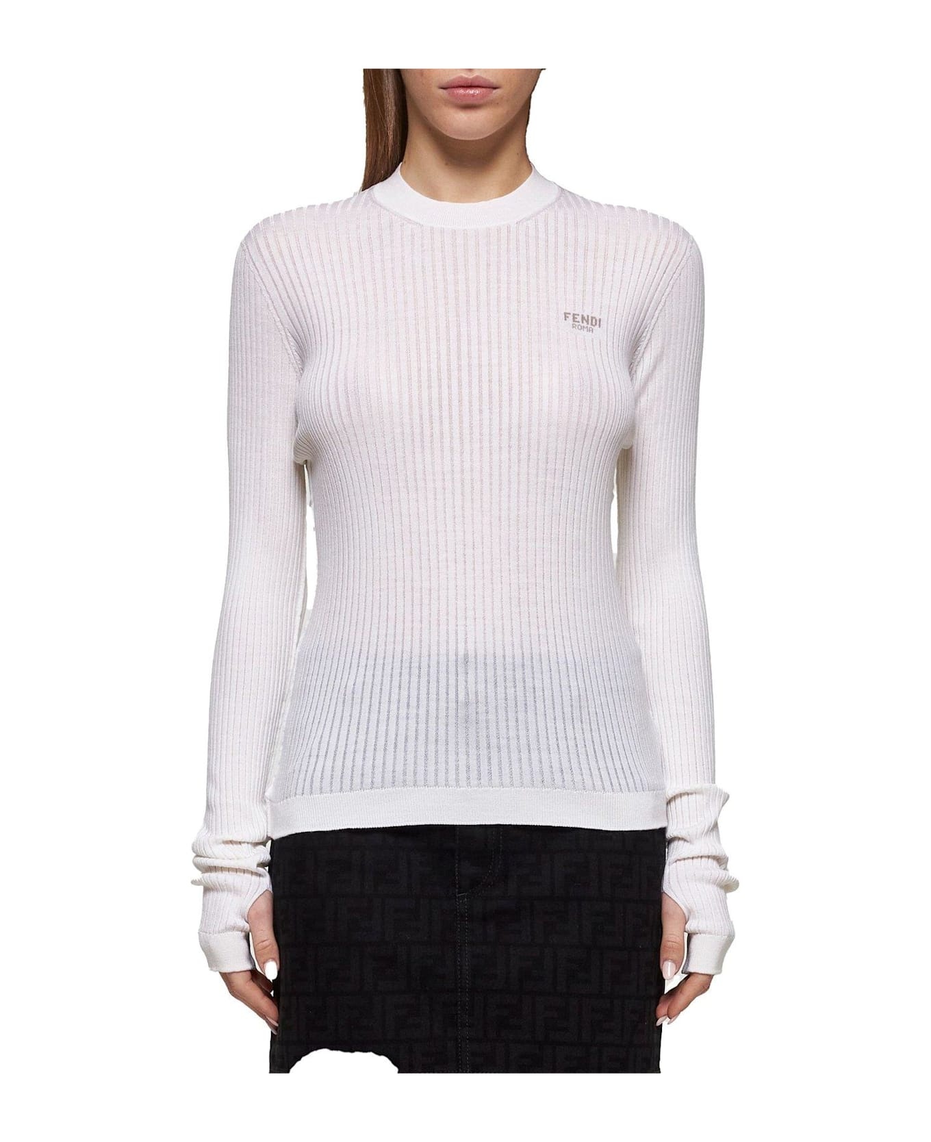 Slim Fit Crewneck Jumper - 2