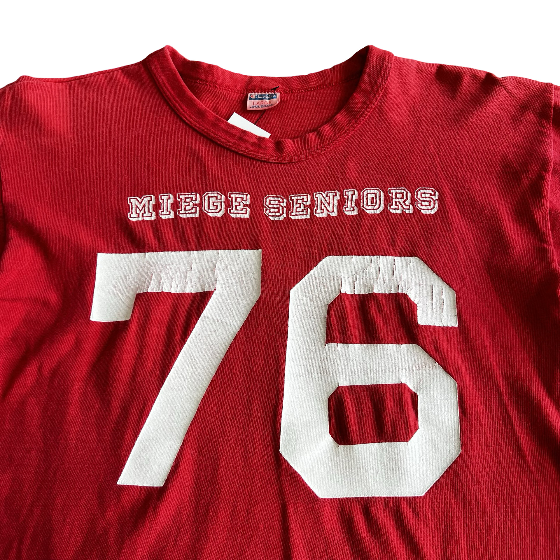 Final Blow - Vintage 70s Champion Miege Seniors T-Shirt SZ L - 6