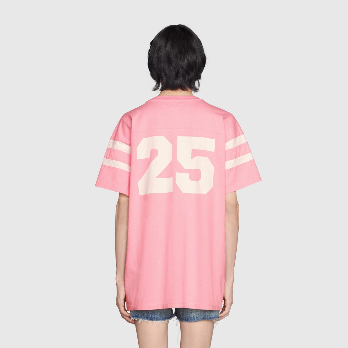 T-shirt with '25 Gucci Eschatology in Pink 1921' print - 4