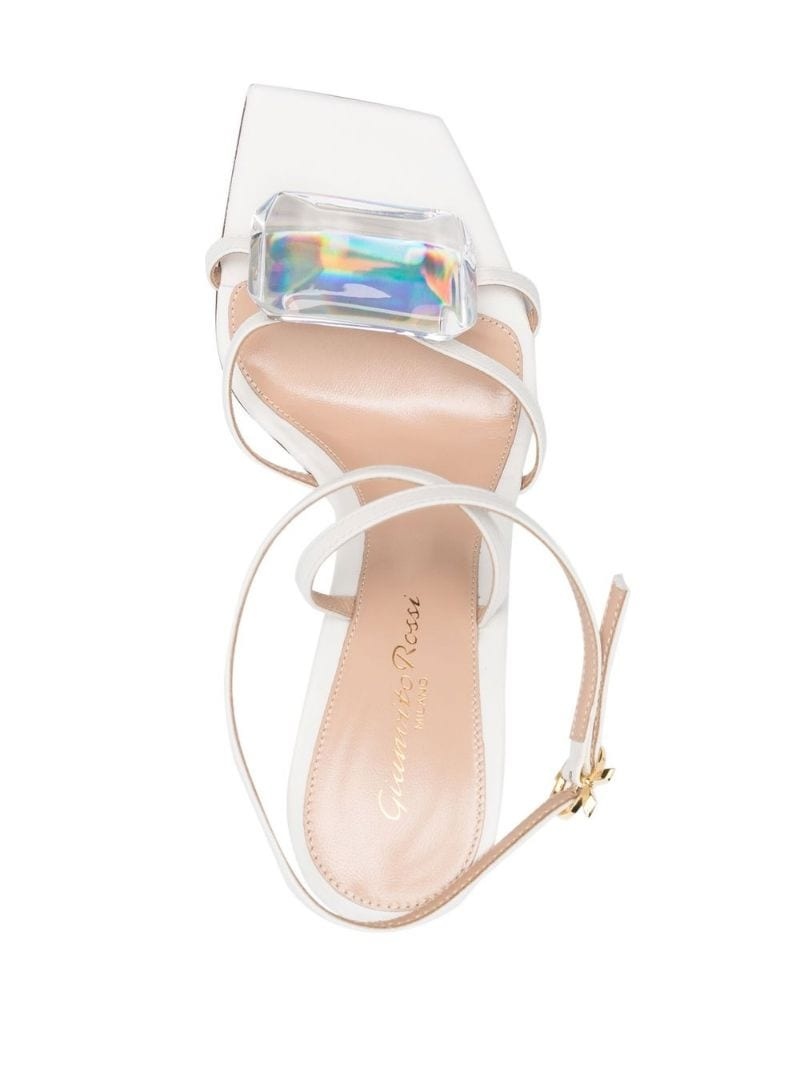 crystal strappy sandals - 4