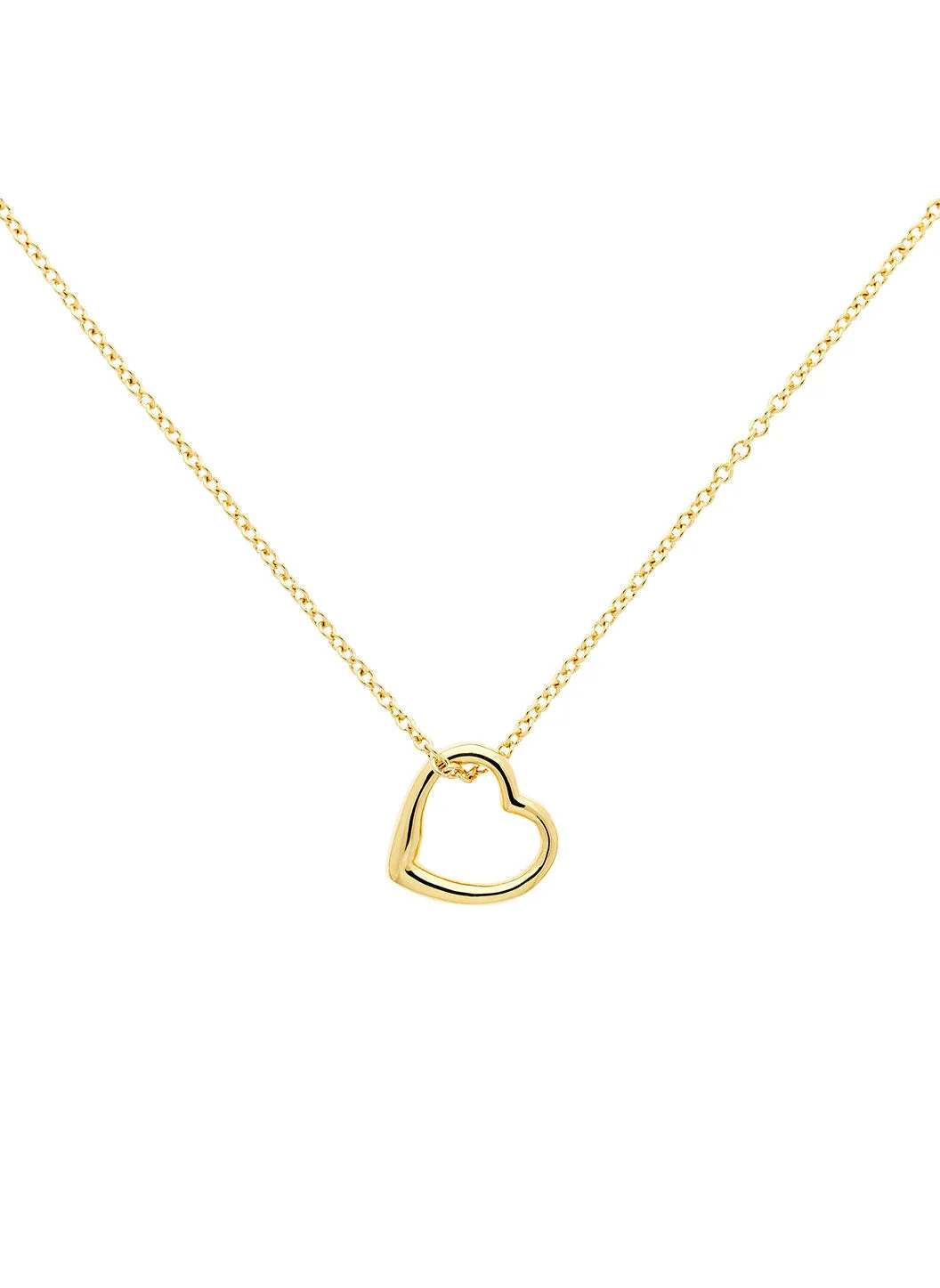 GOLD MINI HEART PENDANT NECKLACE - 1