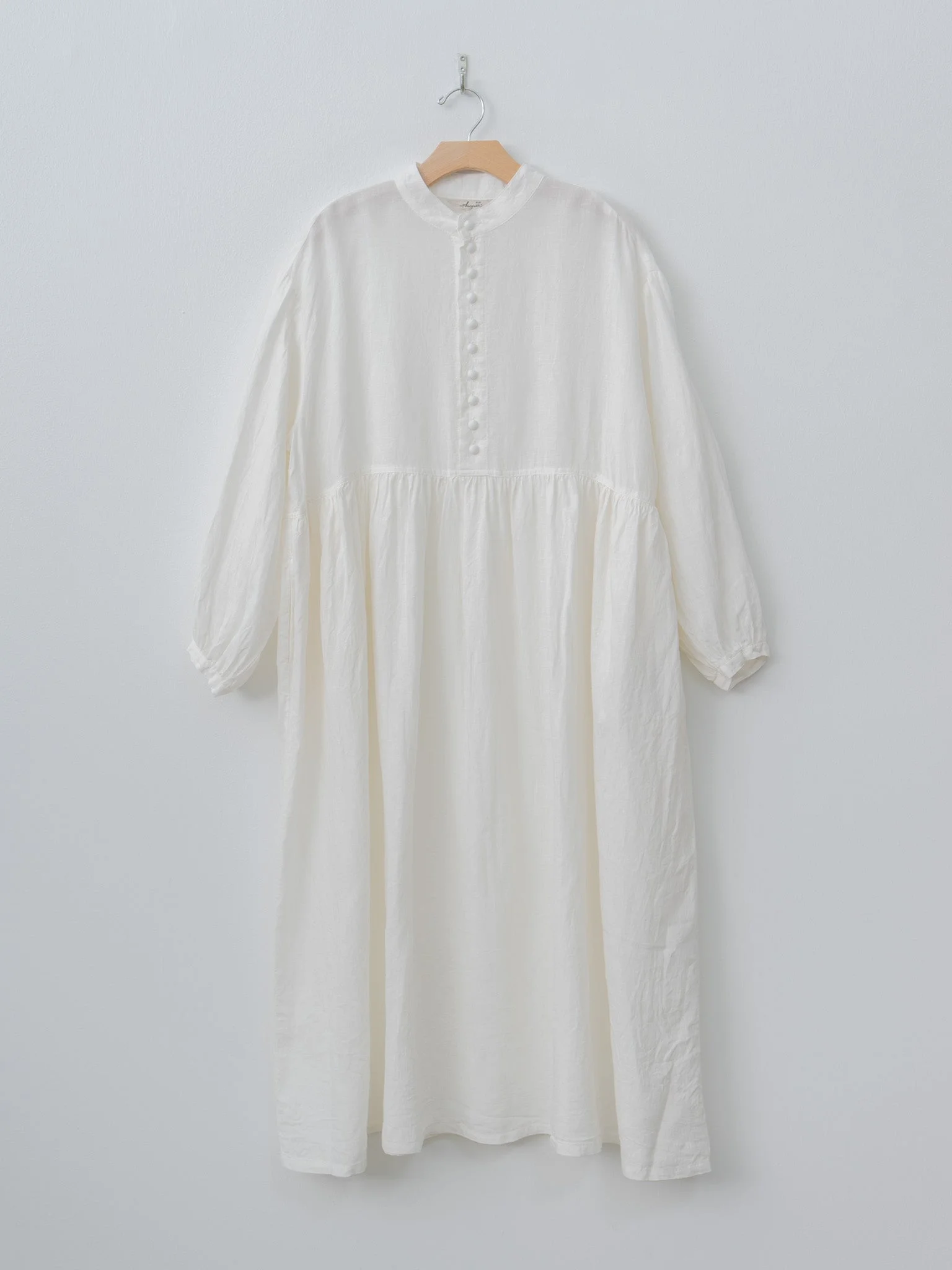French Linen Dress - White - 1