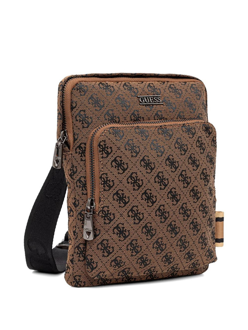 GUESS USA monogram-pattern messenger bag outlook