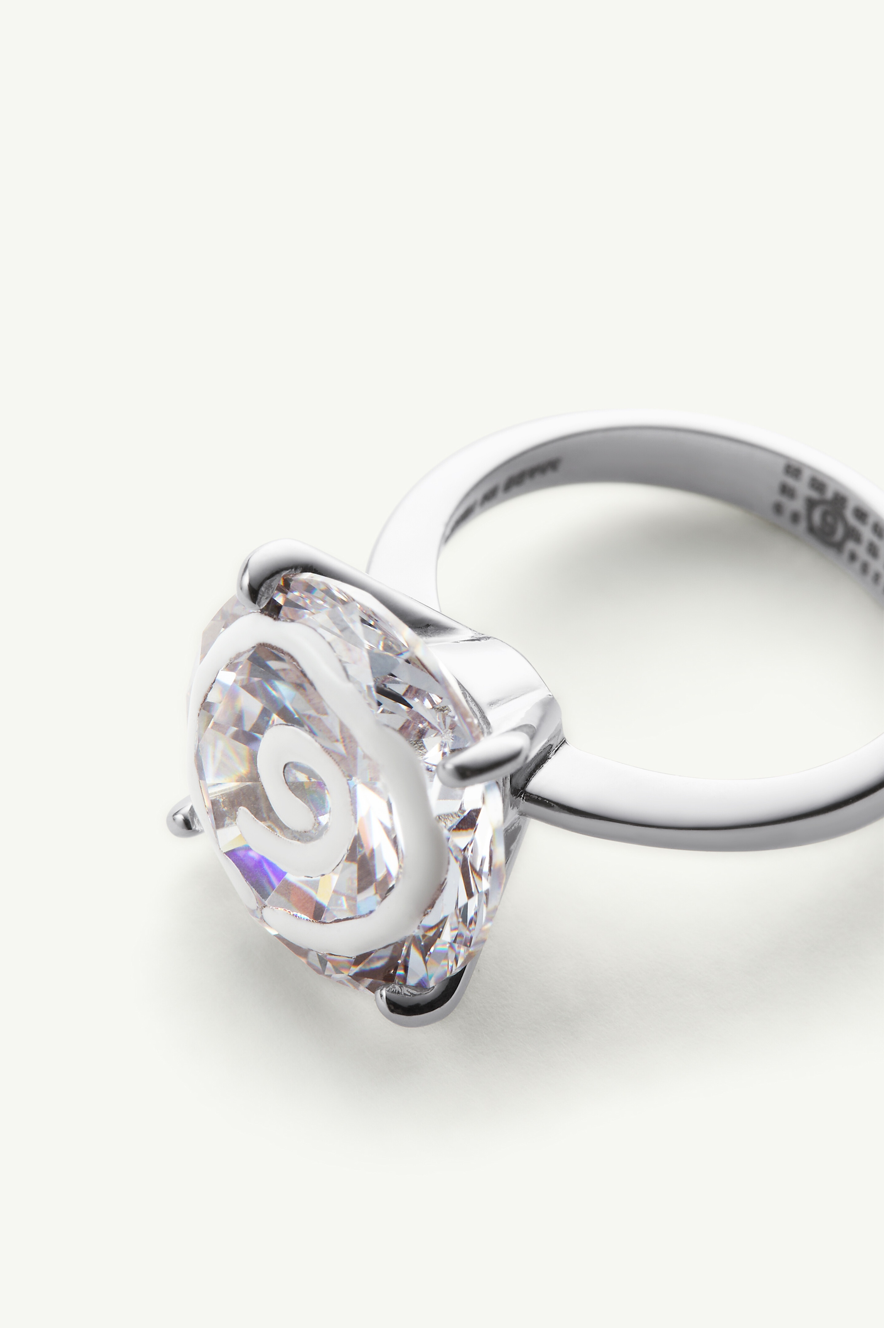 White paint ring - 3