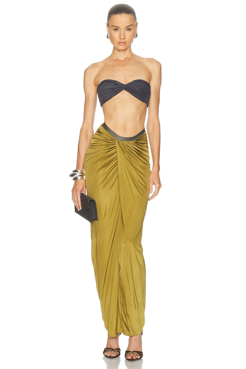 ATLEIN Pleated Draped Crop Top outlook