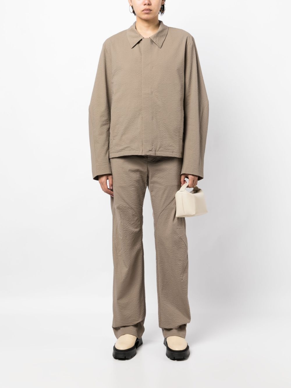 TEXTURED STRAIGHT-LEG TROUSERS - 3
