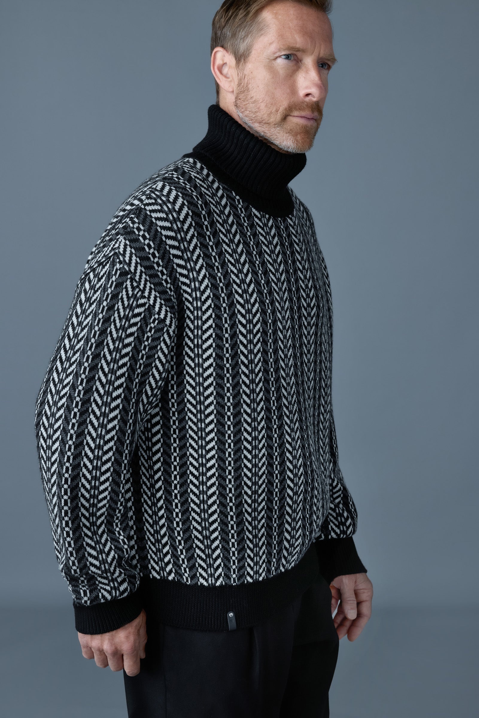 ASTOR-CK Jacquard chain-knit wool sweater - 5