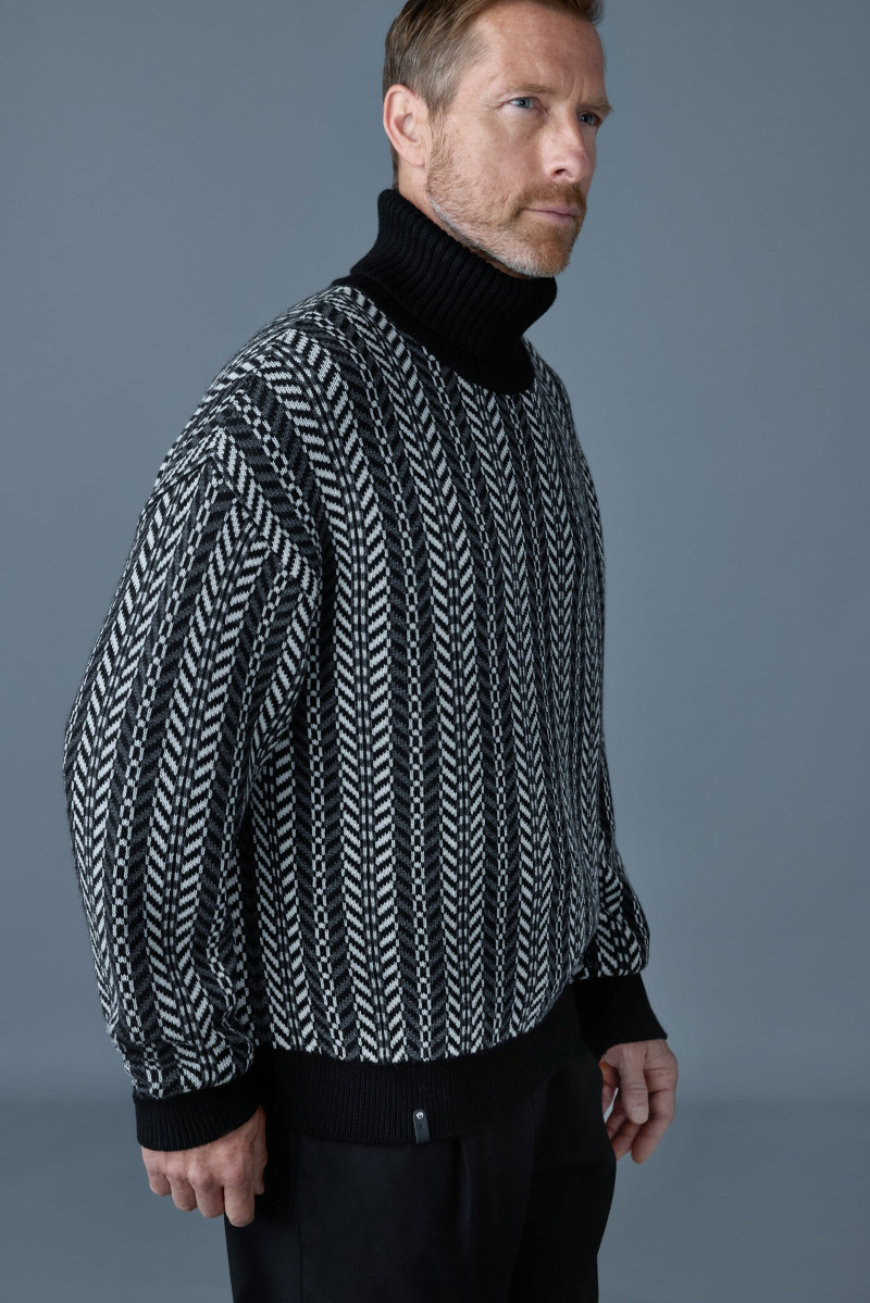 ASTOR-CK Jacquard chain-knit wool sweater 5