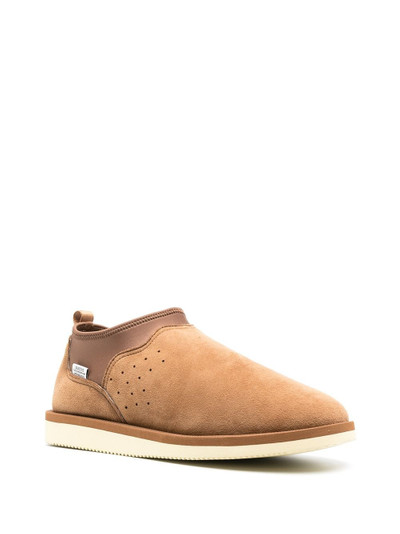 Suicoke Ron slip-on suede shoes outlook
