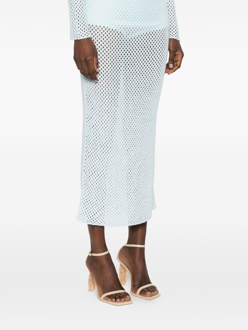 elasticated-waistband midi skirt 3