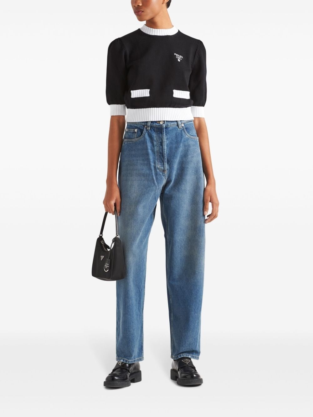 high-rise straight-leg jeans - 2
