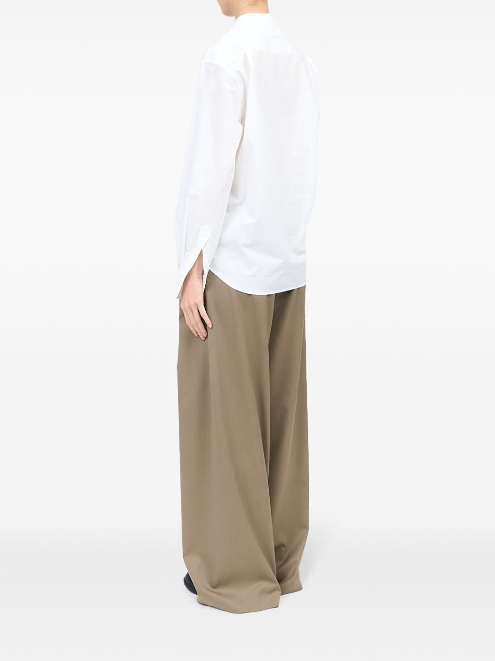 V-neck cotton shirt - 5