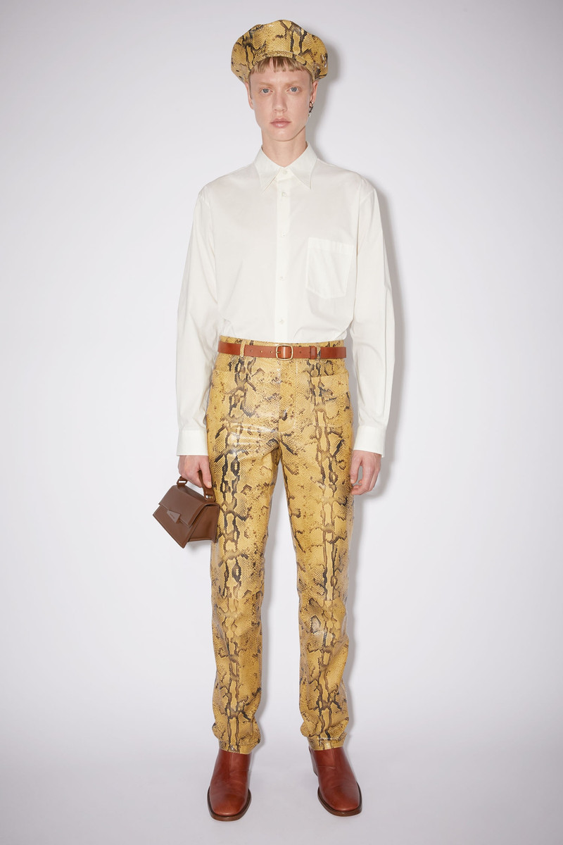 Acne Studios Classic leather belt - Brown outlook