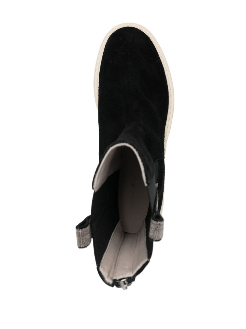 suede zip-fastening boots 4
