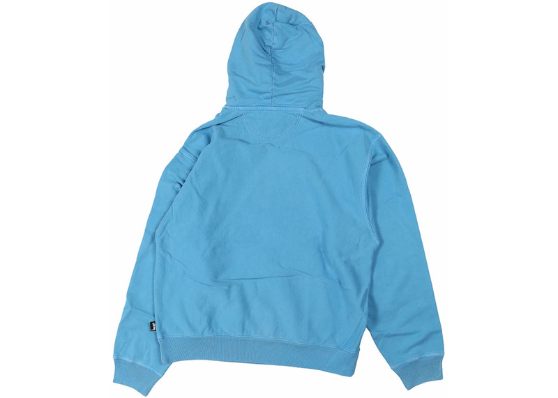 Stüssy Stussy Pigment Dyed Fleece Hoodie Blue outlook