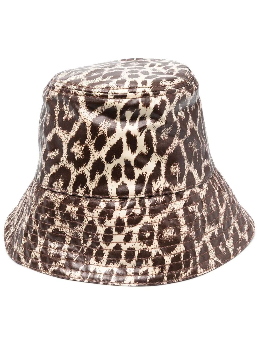 leopard-print bucket hat - 1