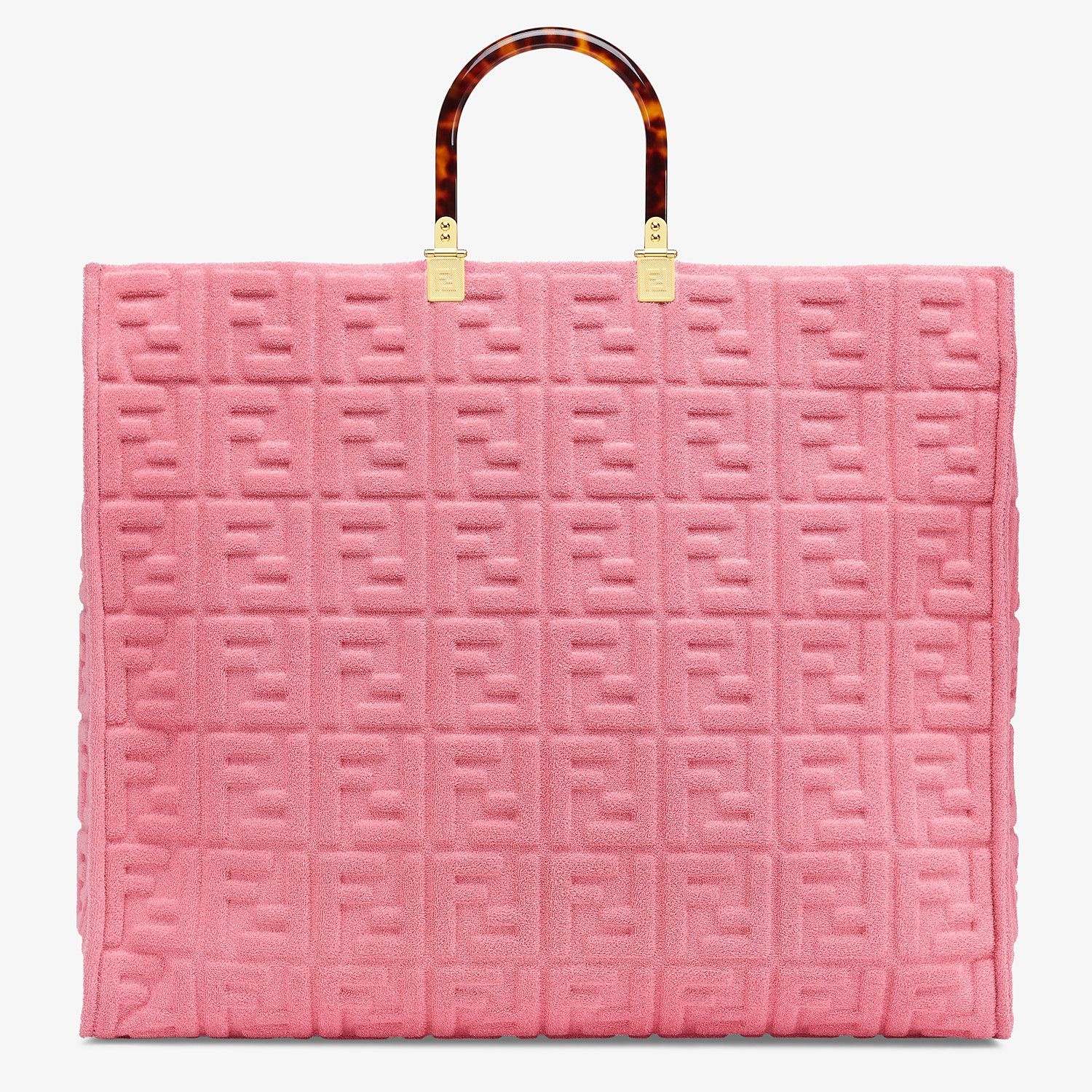 Pink terrycloth shopper - 1