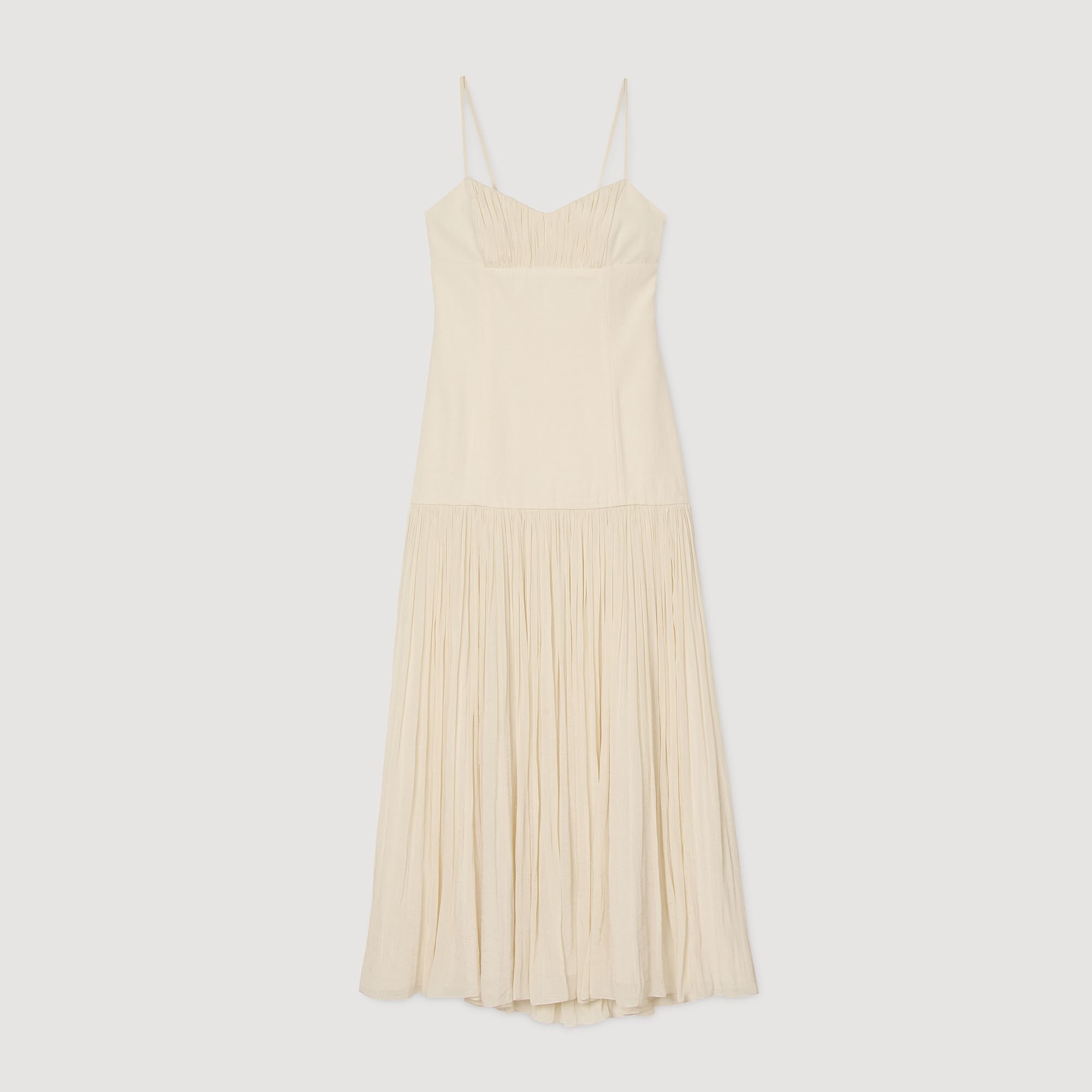 PLEATED MAXI DRESS - 6