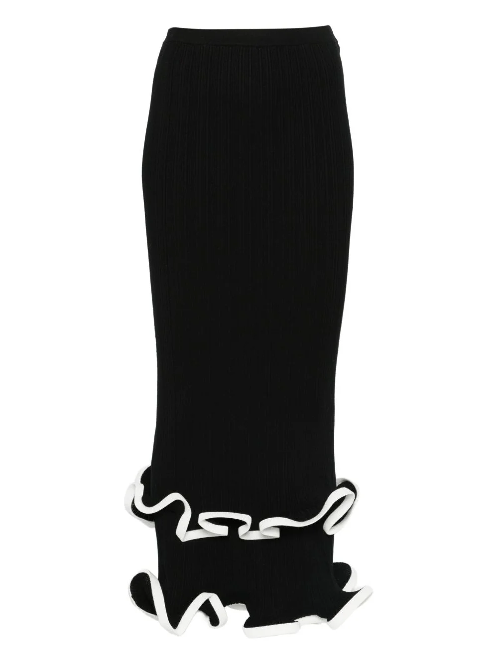 ruffled midi skirt - 1