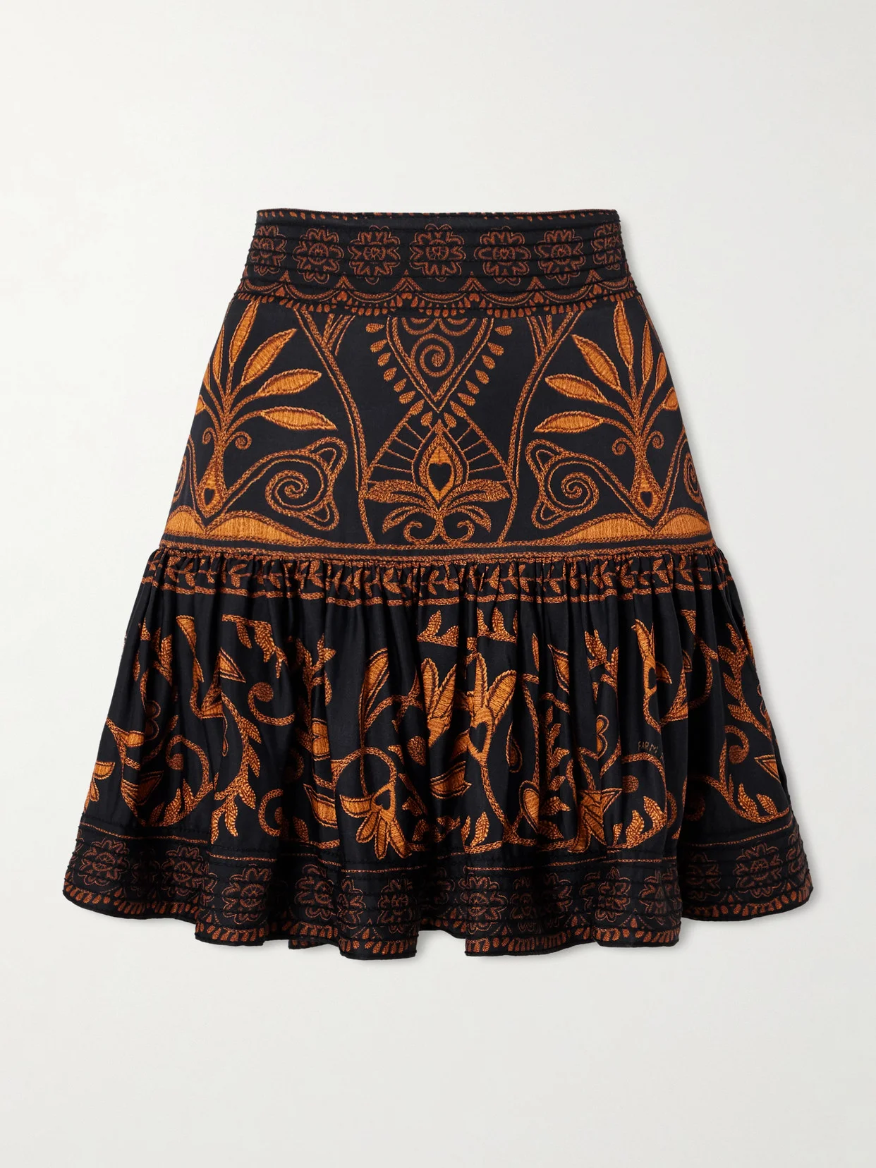 Cornely Ainika Embroidered Tiered Voile Mini Skirt - 1