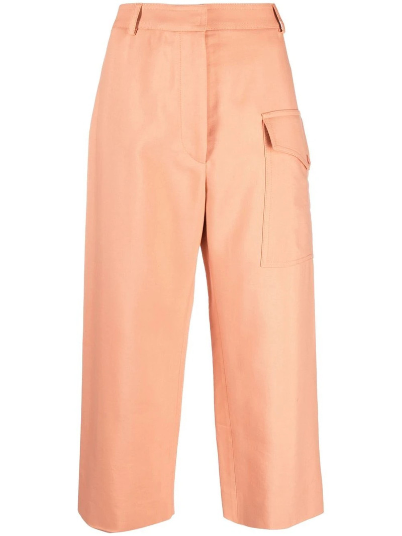 cropped straight-leg trousers 1