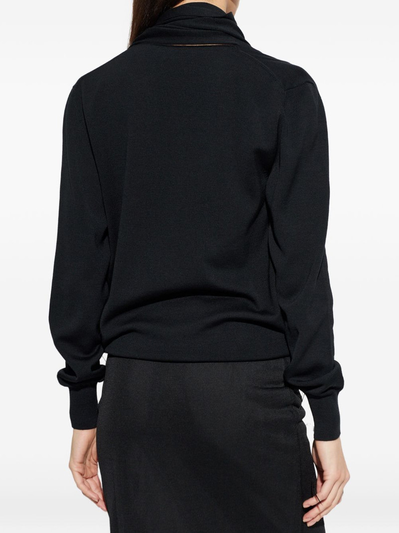 roll-neck draped sweater 4