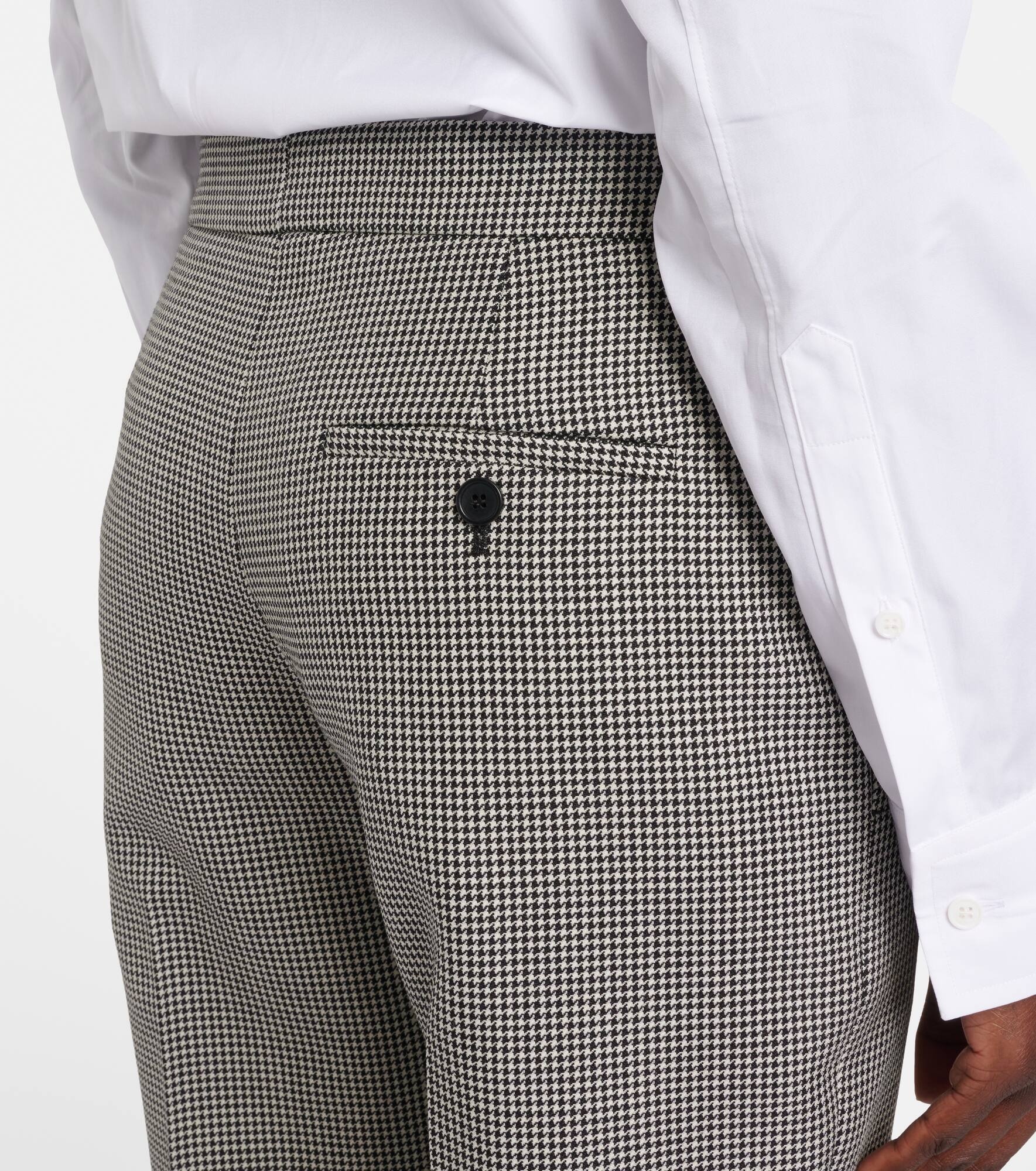High-rise wool straight pants - 6