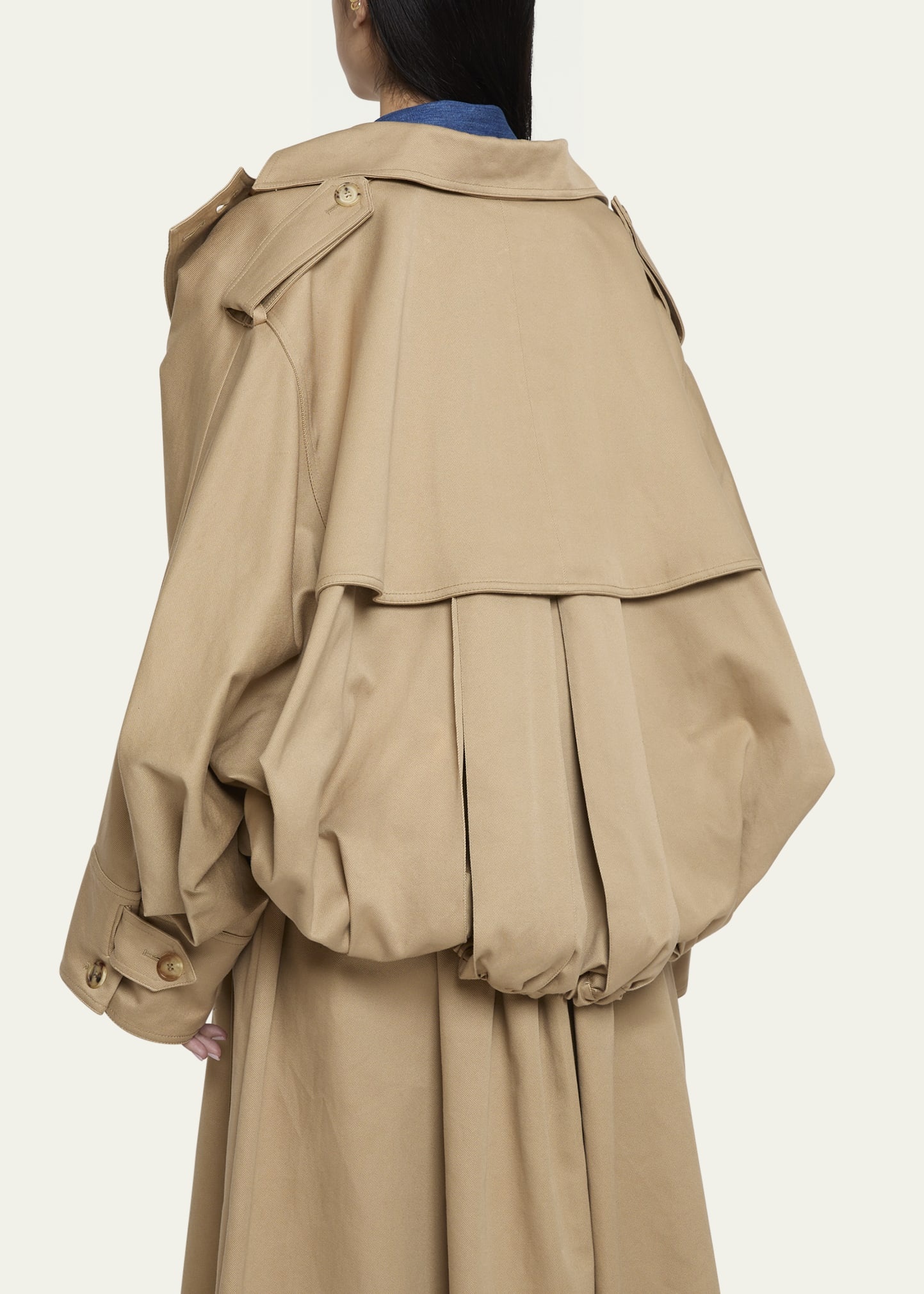 Hunt Drawcord Oversized Trench Jacket - 3