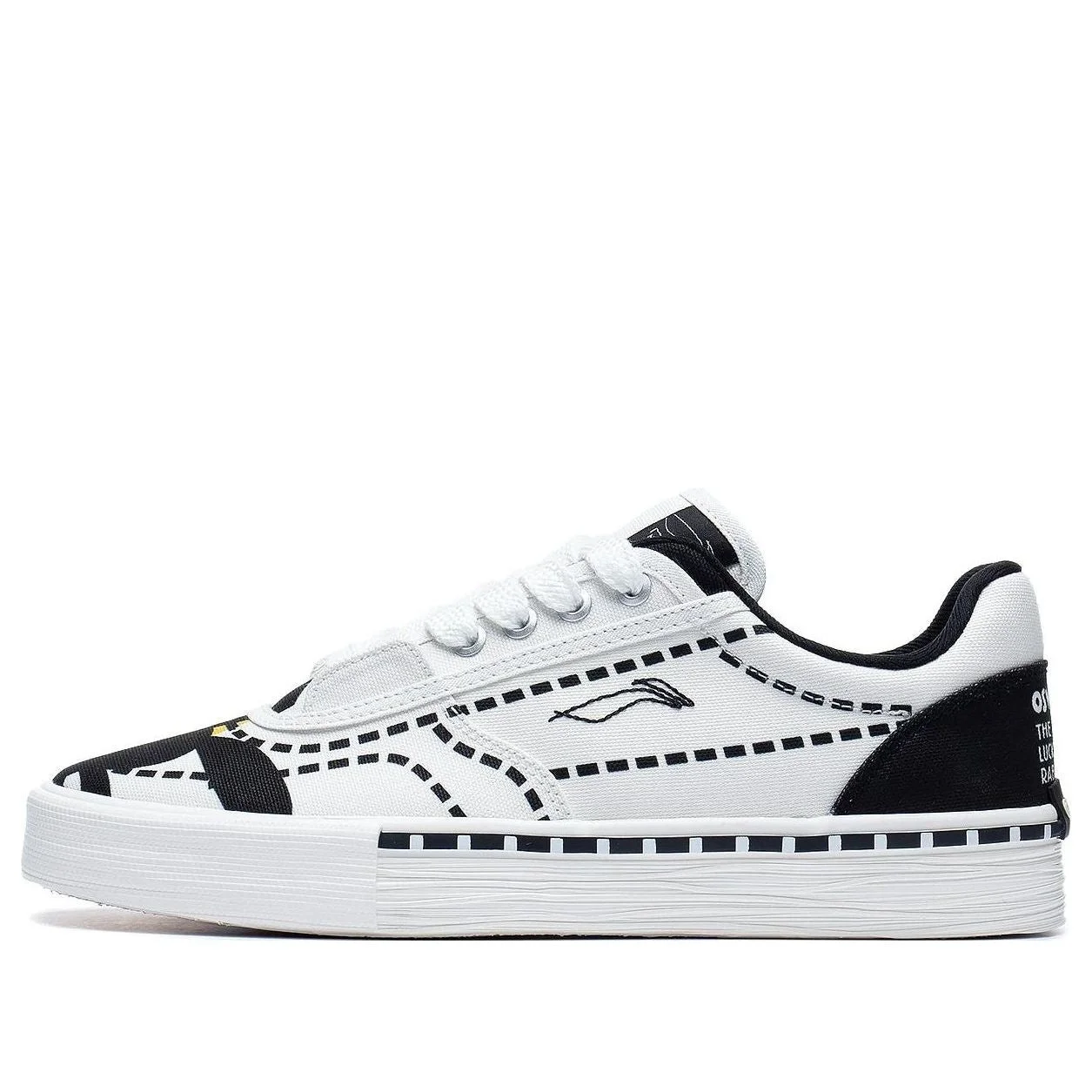 (WMNS) Li-Ning Oswald the Lucky Rabbit Skate Shoes 'White Black' AECT012-2 - 1