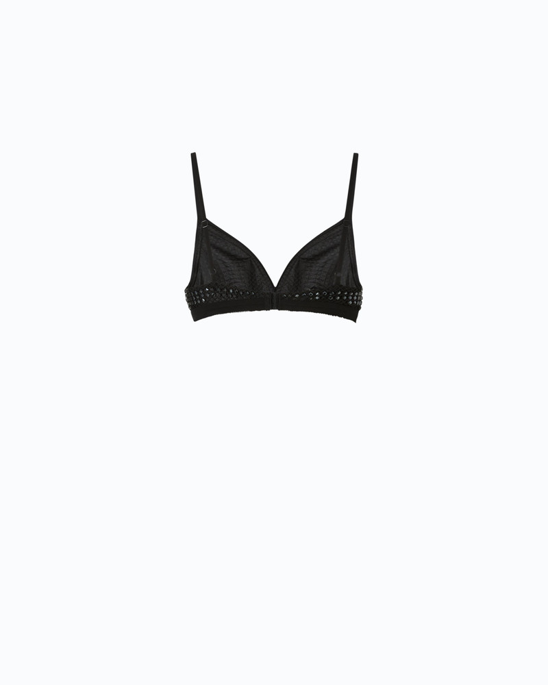 MESH-EFFECT BRA WITH RHINESTONES 4