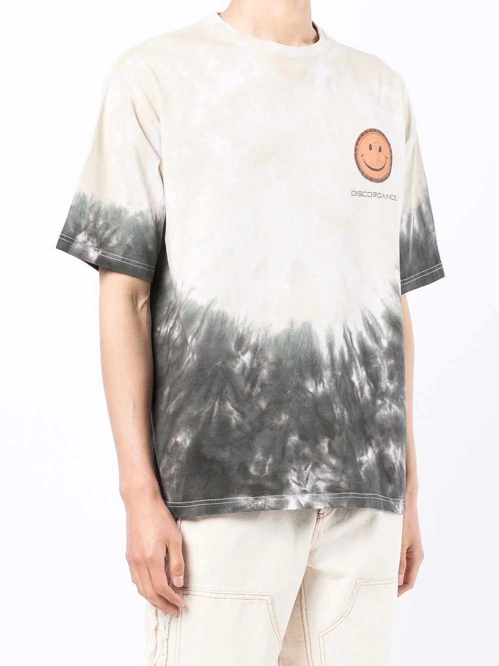 tie dye-print short-sleeved T-shirt - 3