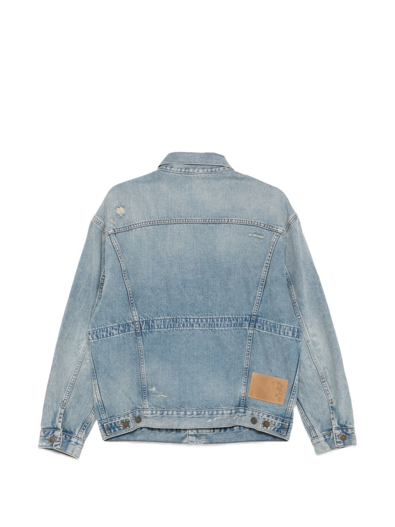 HAIKURE Clay Broken Celestial distressed buttoned jacket outlook