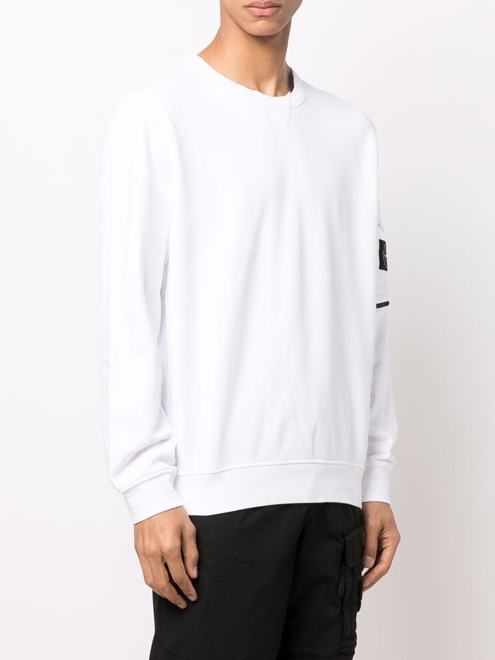 Compass badge crew-neck sweatshirt - 3