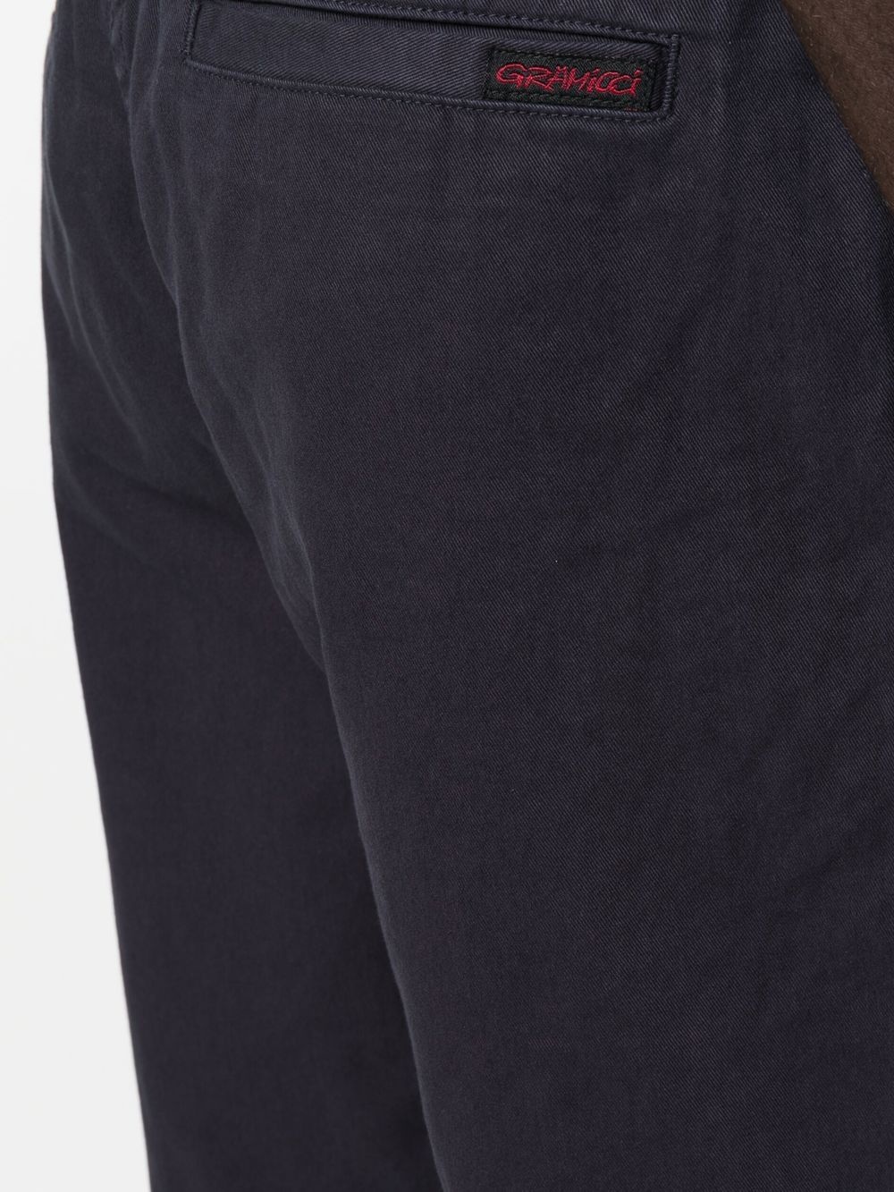 belted-waist straight-leg trousers - 5