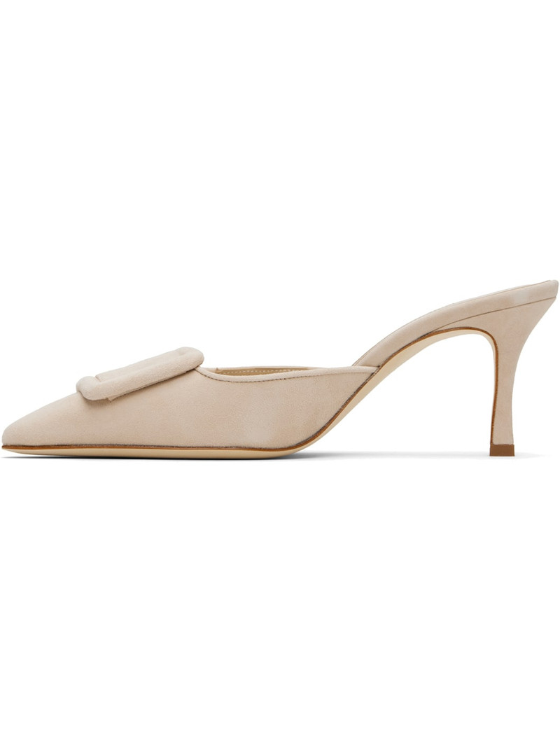 Manolo Blahnik Beige Maysale 70 Heeled Sandals outlook